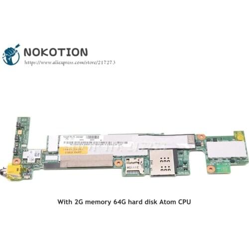 NOKOTION FRU 04X4657 For Lenovo thinkpad Tablet 2 367927U Motherboard 10.1 2G memory 64G Hard Disk Atom CPU