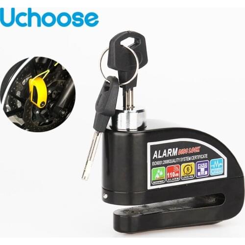 Motorcycle Scooter Metal Security Anti-theft Wheel Disc Brake Lock Alarm 2m Reminder Rope Alarm Lock BikeBrake Bag Spare Battery