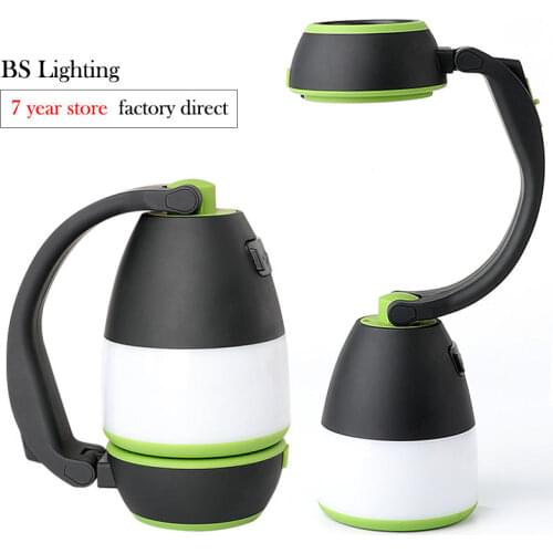 New Design 3 in 1 LED Table Lamp Flashlight 18650 Lantern USB Rechargeable Outdoor Emergency Camping Light Torch with Power Bank