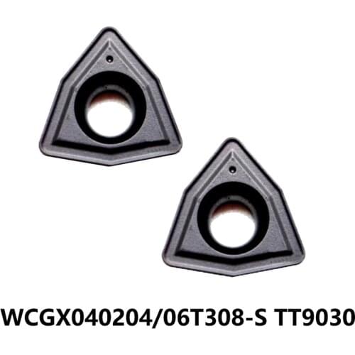 Original Carbide Inserts WCGX040204-S WCGX06T308-S TT9030 WCGX 040204 06T308 for Steel and Stainless Lathe Cutter CNC Turning