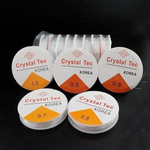 1 Roll 5 6 7 8 10mm Strong Stretchy Elastic Ropes Crystal String Cord Beading Wire Thread DIY Jewelry Bracelet Necklace Making