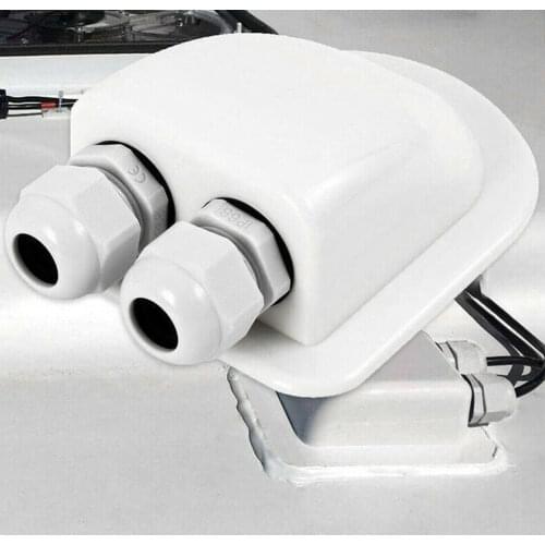 Junction Box Cable Entry Gland Waterproof ABS RV Solar Roof Wire Entry Gland Box Solar Panel Cable Motorhome Caravan Boat