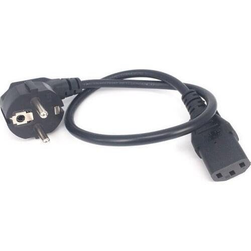 0.5M Europe EU plug Germany, France to IEC C13 Power Cord 0.5M IEC C13 EU power mains cable AC EU Plug to IEC Kettle C13