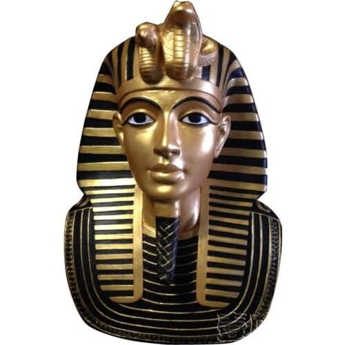 RESIN TUTANKHAMUN FIGURINES EGYPT PHARAOH BUST STATUE HOME DECOR CREATIVE CRAFTS SOUVENIR GIFTS R1306