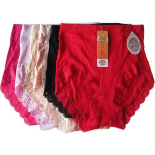 6Colors Underwear women sexy lace briefs women panties 95%modal underpants Plus size XL EXCELLENT QUALITY
