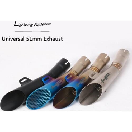 Universal 38-51 mm Exhaust Muffler Pipe Motorcycle Tail Escape DB Killer Rear Tips for Dirt Bike Scooter ATV Stainless Steel
