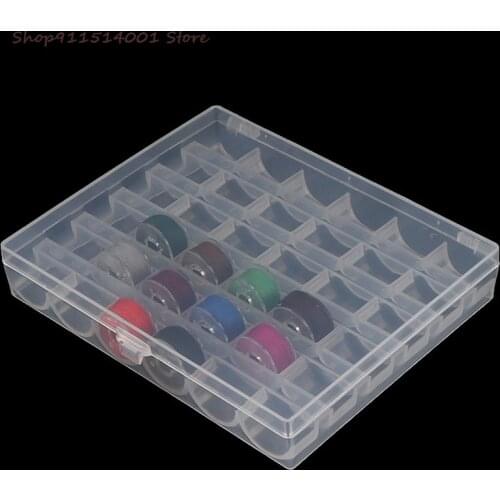 1Pcs 36 Spoelen Naaimachine Klossen Lege Spoelen Spoelen Naaimachine Plastic Opbergdoos Voor Thuis Naaien Accessoires Tool