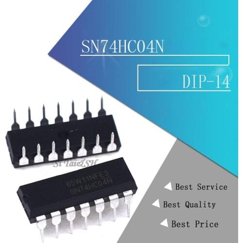 10PCS SN74HC04N DIP14 SN74HC04 DIP 74HC04N DIP-14 74HC04 new and original IC