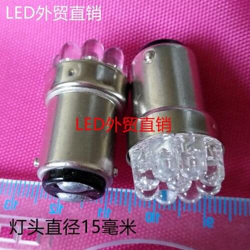 24VBA15D indicating lamp bulb 12VLED instrument LED machine double contact bayonet B15 indicating lamp