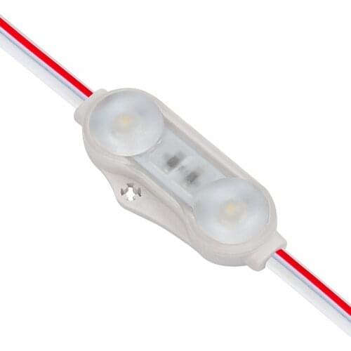 60pcs 2LEDs 180 Deg Back Light UL Listed 1.2WLED InjectionModule DC12V White2835 SMD Waterproof Decorative Light for Letter Sign