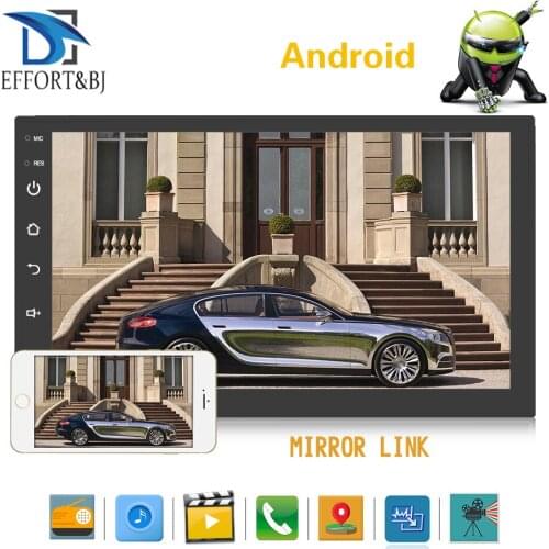 7 Inch universal front panel:178mm*102mm Android 8.1 Car Radio Stereo Audio Stereo Radio WIFI RDS GPS BT Car GPS Navigation