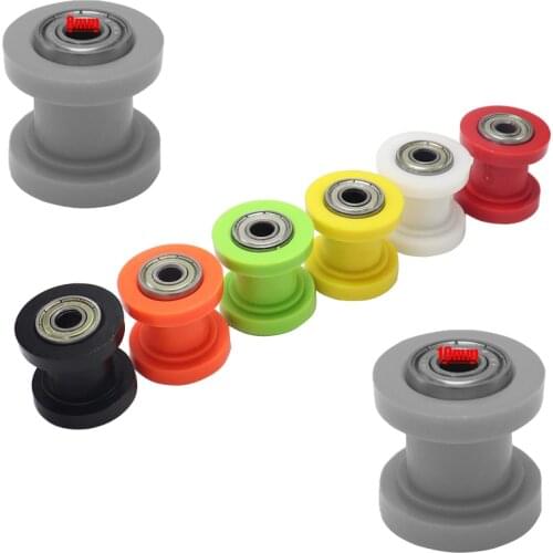 8mm 10mm Chain Roller Slider Tensioner Wheel Guide Pit Dirt Mini Bike Moto Atv High Quality M8 M10