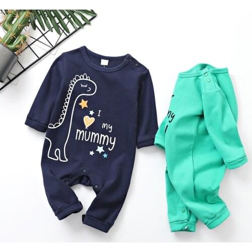 Baby clothes 0-24M newborn long-sleeved cotton one-piece baby boy clothes baby girl clothes cute cartoon baby romper romper