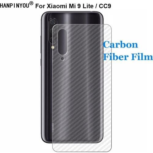 For Xiaomi Mi 9 Lite / CC9 6.39" 3D Anti-fingerprint Carbon Fiber Back Film Rear Screen Protector (Not Tempered Glass)