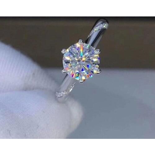 F color Moissanite VVS Engagement Wedding Ring With national for Women