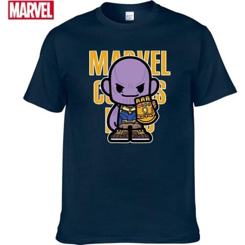 Marvel The Avengers Thanos T shirt Comfortable Breathable 100% cotton Fashion clothes for teens Summer Tops shirts for men #161
