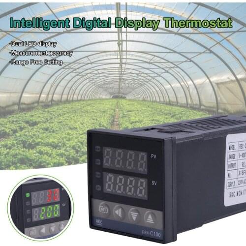 0℃~1300℃ Alarm REX-C100 Display PID Temperature Controllers Kits AC110-240V for Electric Power Chemical Industry