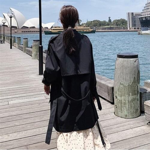 Женские двубортные тренчи LDKVGSU China At AliExpress