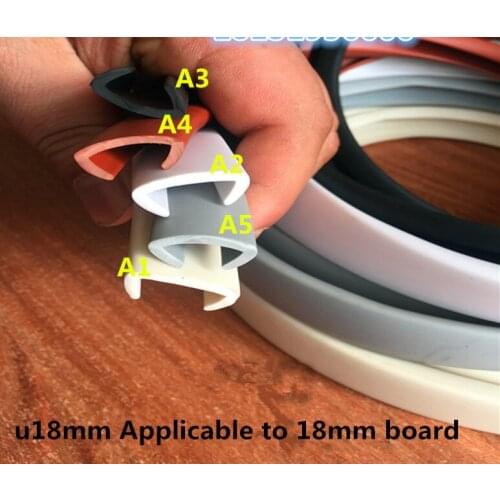 5 meters Furniture edge banding draught tape tochtstrip Applicable to 16mm- 18mm board edge banding esponja acustica epdm u