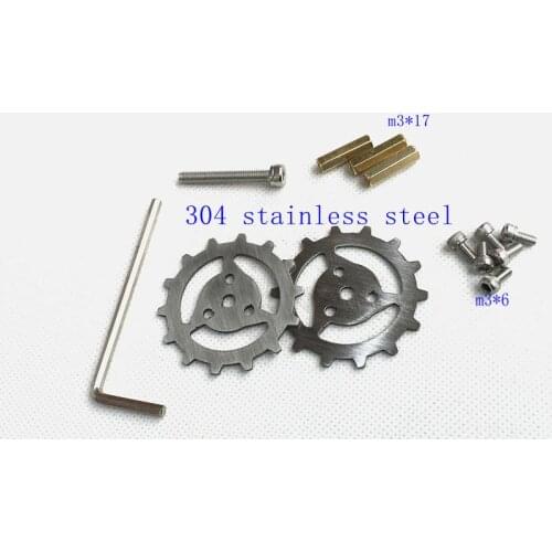 Smarian 304 stainless steel metal tank wheel drive carrying roller tank tracks crawler caterpillar Chassis toy parts, Chassis