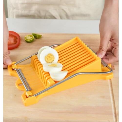 Multifunction Stainless Steel Slicer Cheese Luncheon Meat Egg Dividers Splitter Cutter Kitchen Gadget Tools