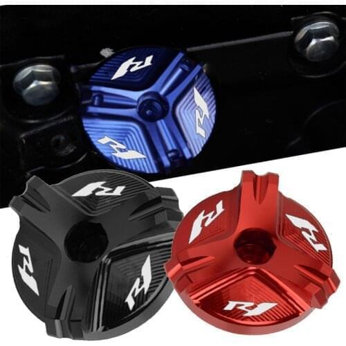Motorcycle CNC Aluminum Oil Filler Cap Plug cover For Yamaha R1 YZF-R1 1998-2020 2019 2018 2017 2016