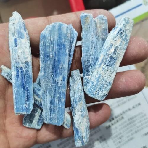 Natural quartz mineral crystal blue SPAR mineral specimen Natural crystal blue kyanite gravel unpolished cyanite