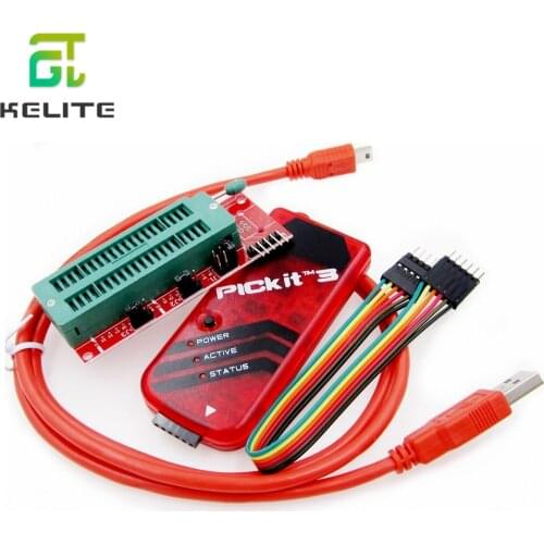 New 1set PICKIT3 Programmer + PIC ICD2 PICKit 2 PICKIT 3 Programming Adapter Universal Programmer Seat