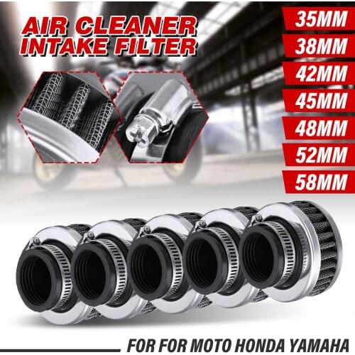 2pcs 32MM 35MM 38MM 48MM 54MM 60MM Motorcycle Motorbike Air Filters Cleaner For 50cc-250cc ATV Pit Dirt Bike Scooter