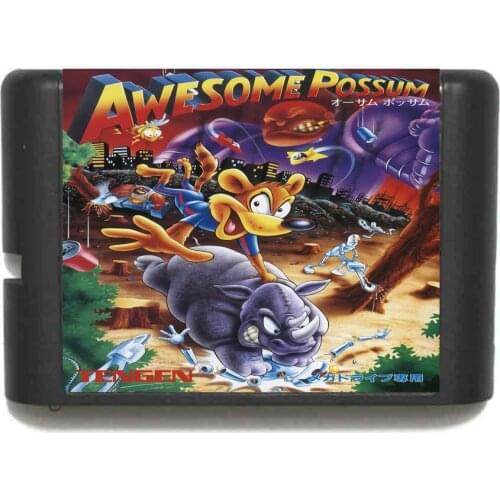 Awesome Possum 16 bit MD Game Card For Sega Mega Drive For Genesis