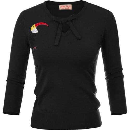 Casual Knit Jumpers Women Autumn Clothes Vintage 3/4 Sleeve Crew Neck Pullover Sweaters Soft High Quality Sweater Knitwear Tops