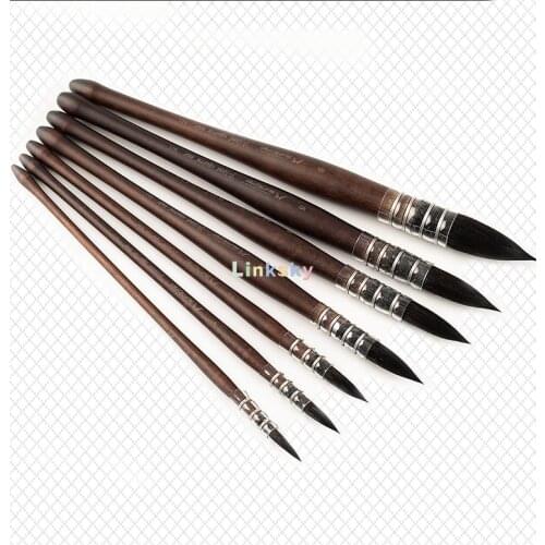 Mairtini 611 Professional Watercolor Paint Brushes,Round Squirrel Hair Paint Brush for Art Painting, Gouache, Detailing, Acrylic