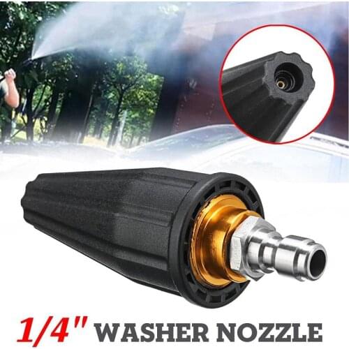 1/4" High Pressure Washer Spray Tip Jet Wash Dirt Blaster Rotating Turbo Nozzle for High Pressure Water Guns Rotary Pistol