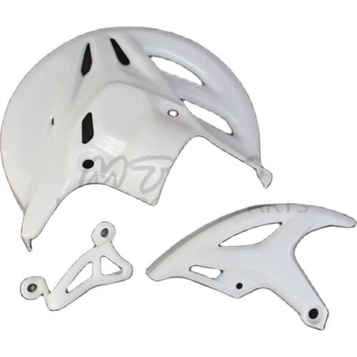 White front and rear brake disc protective cover protection rear brake calipers cover For crf250 crf450 kayo xmotos Dirt bike