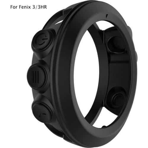 For Garmin Fenix 3 Protector Soft Silicone Black Protective Case Shell For Garmin Fenix 3 Fenix 3 HR Smart Watch 10 Pack