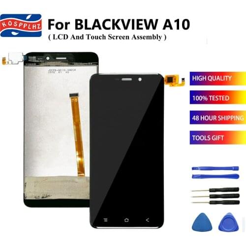 5.0" For BLACKVIEW A10 LCD Display + Touch Screen Assembly Replacement Blackview A 10 Mobile Phone Front Glass + Tools & Glue