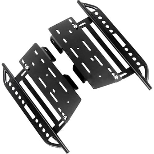 1pair Metal Side Foot Pedal Protective Side Step Plate for SCX10 90046 1/100 RC Crawler Car Upgrade Parts