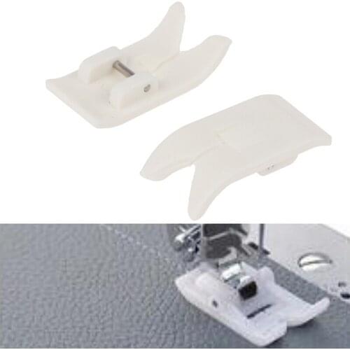 3pcs Non-stick Pressure Foot Snap On Sewing Presser Foot Leather Pressure Foot Home Sewing Machine Parts