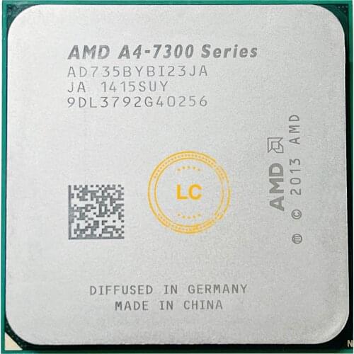 AMD A4-Series A4 7350B 7300 7350 3.4 GHz Qual-Core CPU Processor AD735BYBI23JA Socket FM2
