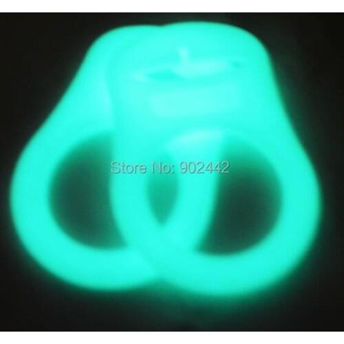 Free Shipping 300 PCS/Lot Glowing-In-Dark Silicone Pacifier Holders Nipple Dummy Teether Rings, 100% Food Grade Pacifier Rings