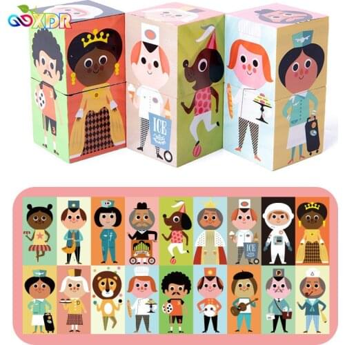 Childrens Educational Toys Childrens Building Blocks Various Role Puzzle Nurse Doctor Police Toy for kids girls boys gifts