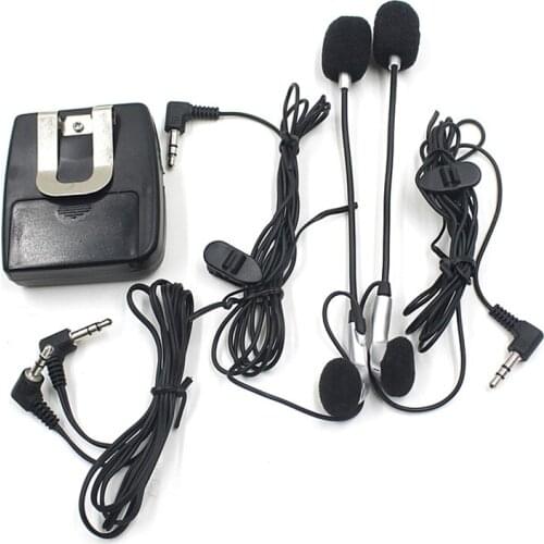2-Way Headset Intercom Motorcycle Helmet Interphone Walkie-Talkie Headphone Clip On Helmet Communication System Headset