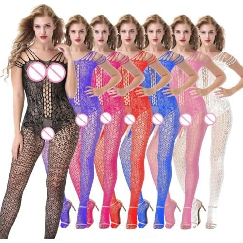 Erotic Underwear Hot Sexy lingerie Body Suit Leopard Grain Women Porn Catsuit Elasticity Fishnet Sex Costumes Lenceria Plus Size