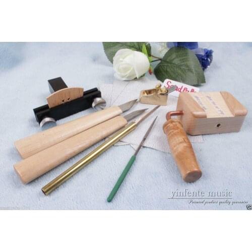 Violin Making Tools Brass Planes Bridge Knife Clamp needle file sand paper