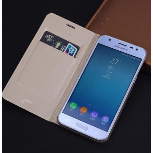 360 Flip Cover Leather Wallet Phone Case for Samsung Galaxy J7 J5 J3 Pro 2017 SM J730F J530F J330F J 7 5 3 SM-J530F SM-J730F EU