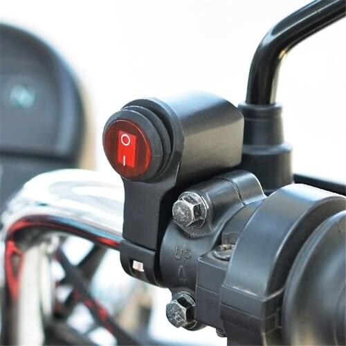 Motorcycle Modified Aluminum Alloy Handlebar Switch Waterproof Headlight Fog Light Switch Modified Electric Tricycle 12v