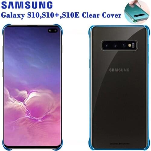Original Samsung Shockproof Phone Case Soft Shell For Galaxy S10 X S10+ S10 Plus S10e SM-G9730 Stealth TPU Mobile Phone Cover