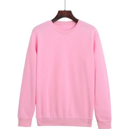 Autumn Winter Explosion Solid Color Men Pullover Long Sleeve Autumn Winter Crewneck Plush Casual Sweatshirt Outwear2021Plus Size