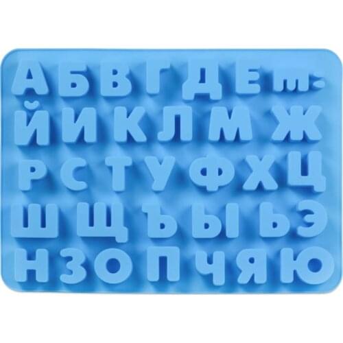 Russian Alphabet Molds Concrete Number Silicone Molds Silicone 26 letters Molds ,Molds for plaster