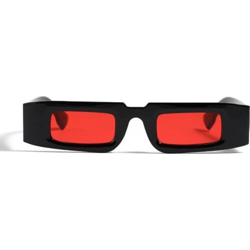 New 2021 Classic Retro Red lens Sunglasses Men Women Vintage Small Square Sun Glasses Shades Female Luxury Designer UV400